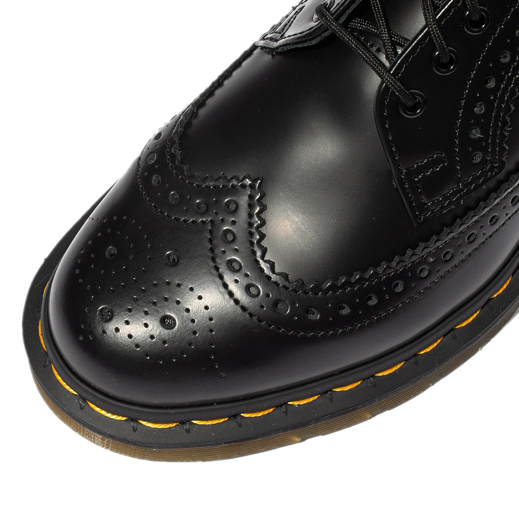 Dr. Martens Men 3989 Yellow Stitch Shoes 'Black'