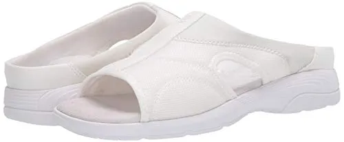 Easy Spirit Womens Tine 2 Slide Sandal White 6.5 Us Pair of Shoes