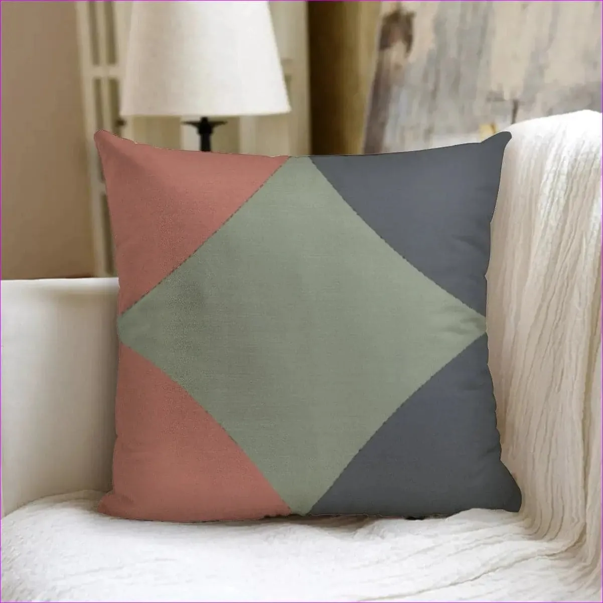 Eclectic 3 Double Sided Couch Pillow with Pillow Inserts