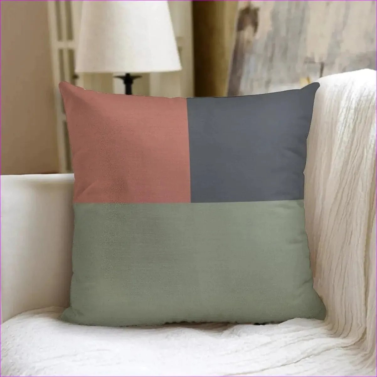 Eclectic 3 Double Sided Couch Pillow with Pillow Inserts