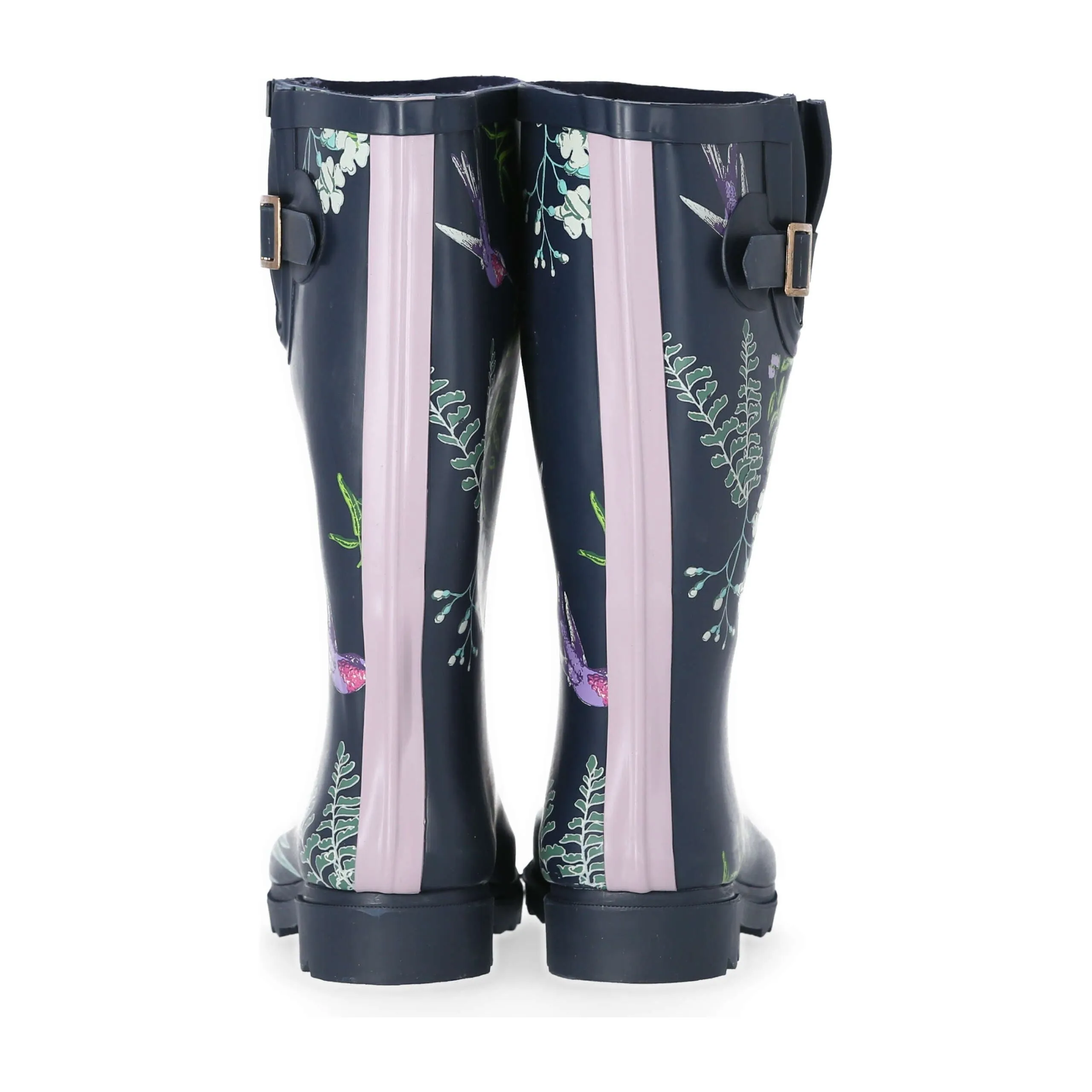 Elena Women's Patterned Wellies - Humming Bird Print