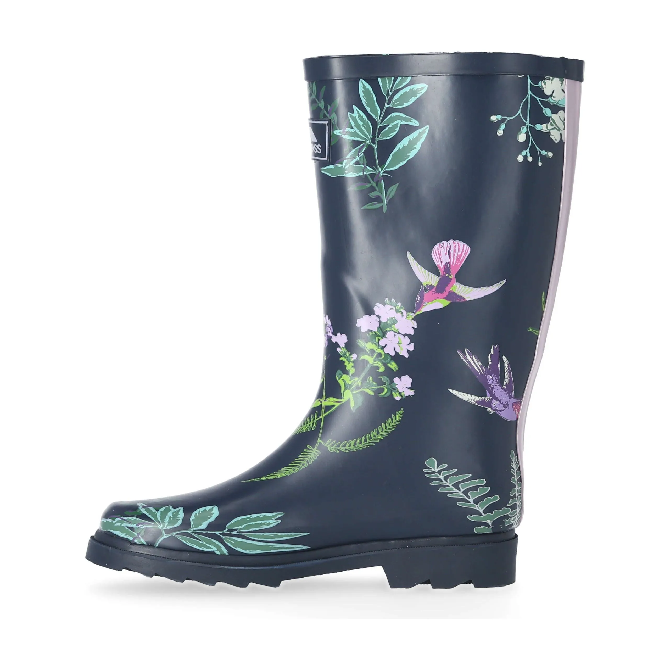 Elena Women's Patterned Wellies - Humming Bird Print