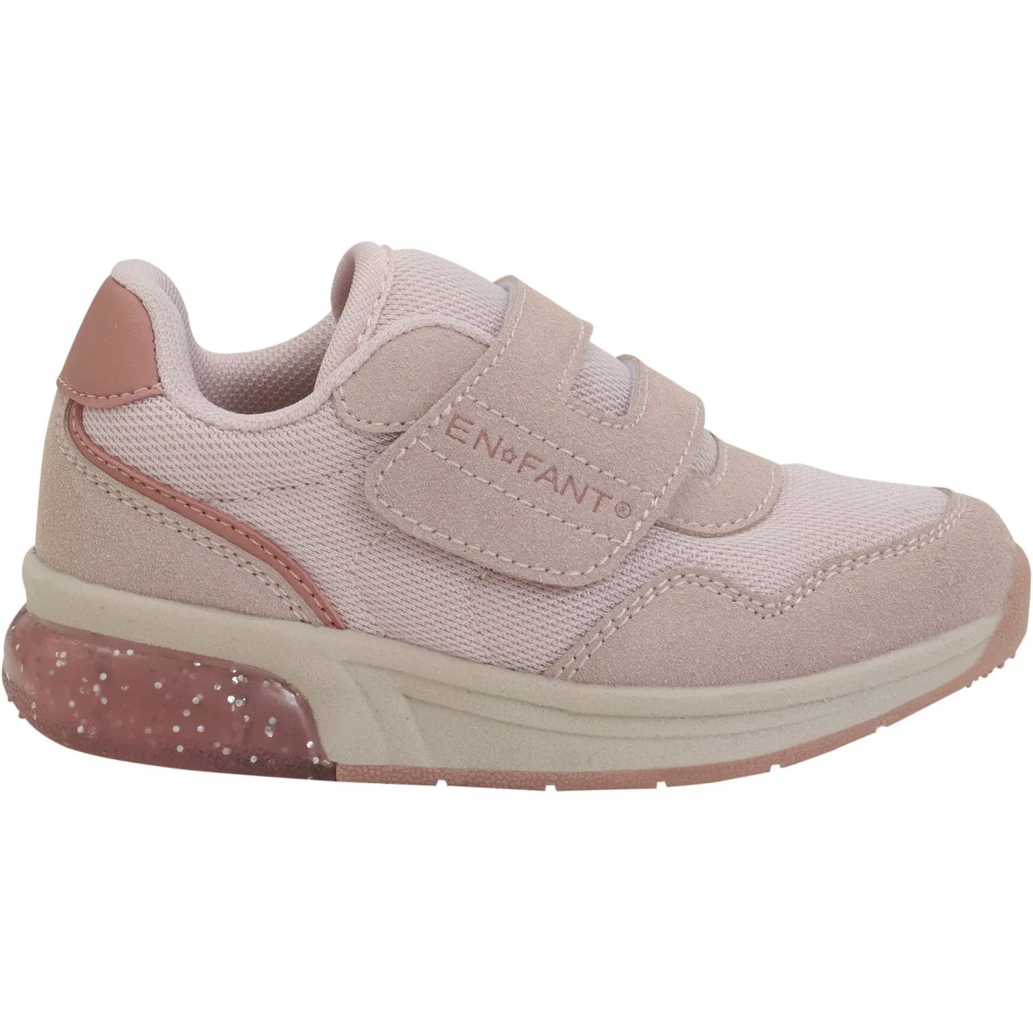 En Fant Sepia Rose Sneakers Velcro w. Light