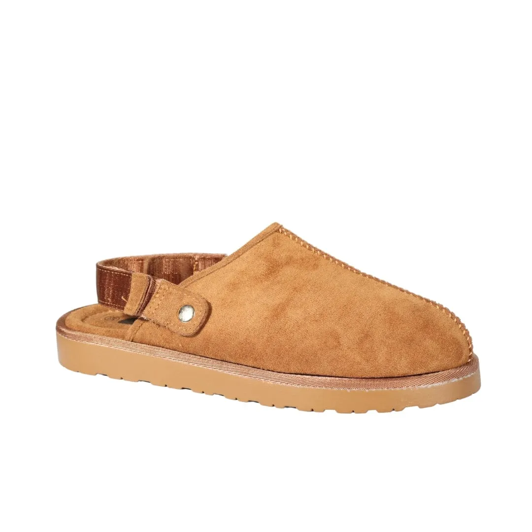 ESCAPE - Pivoting Heel Straps Suede Slides