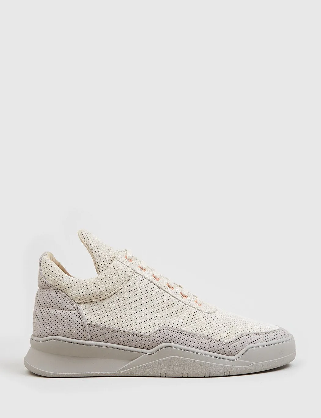 Filling Pieces Low Top Ghost Perforated (Leather) - Grey