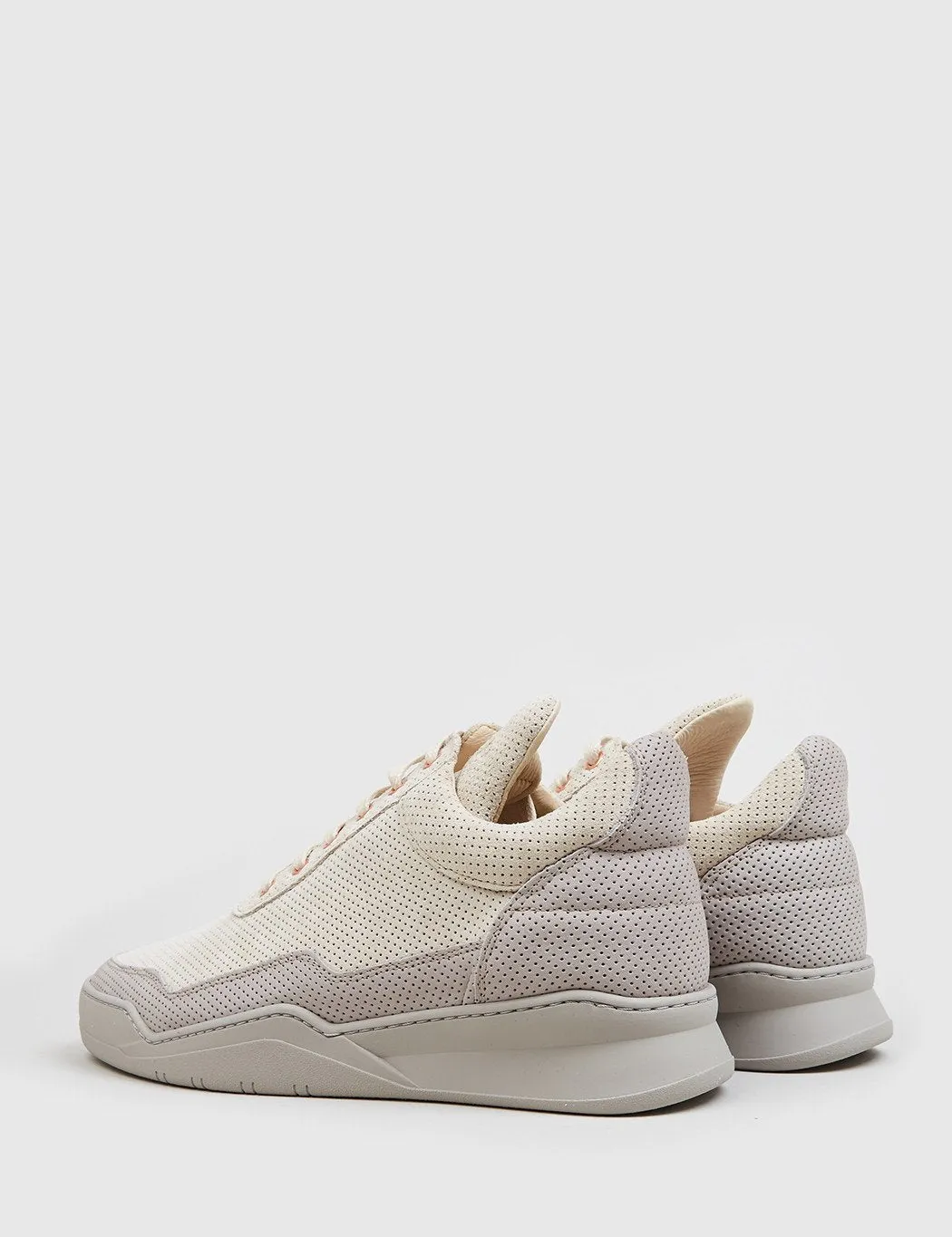 Filling Pieces Low Top Ghost Perforated (Leather) - Grey