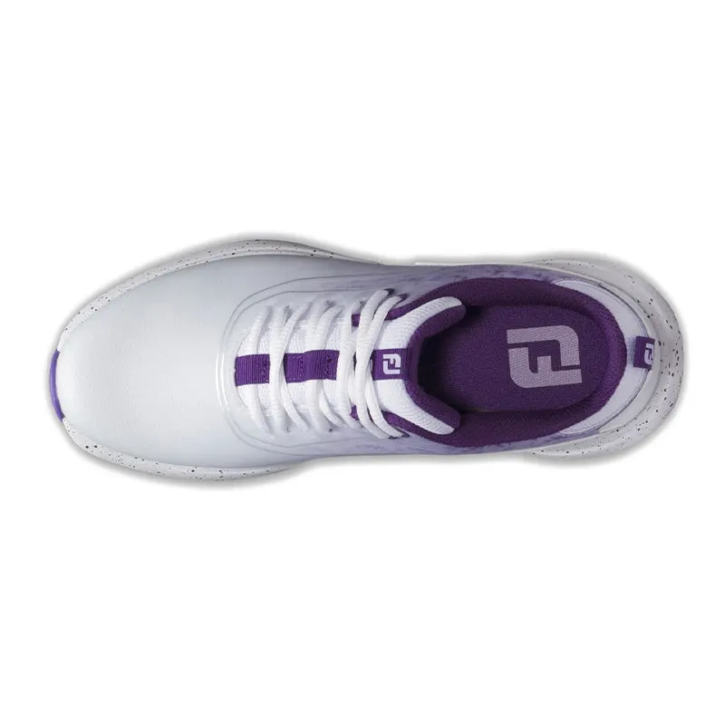 FOOTJOY Performa Women’s Spikeless Shoes (White/Purple)