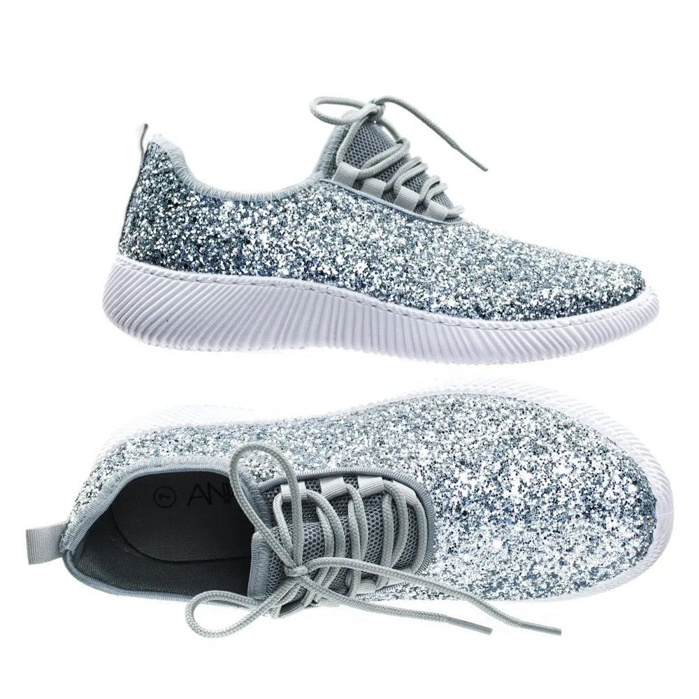 Forever Fashion Glitter Tennis Shoes (Toddler Sizes)