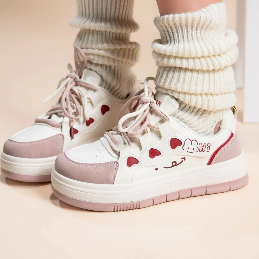 Full of Hearts Loving Bunny Sneakers - Women's