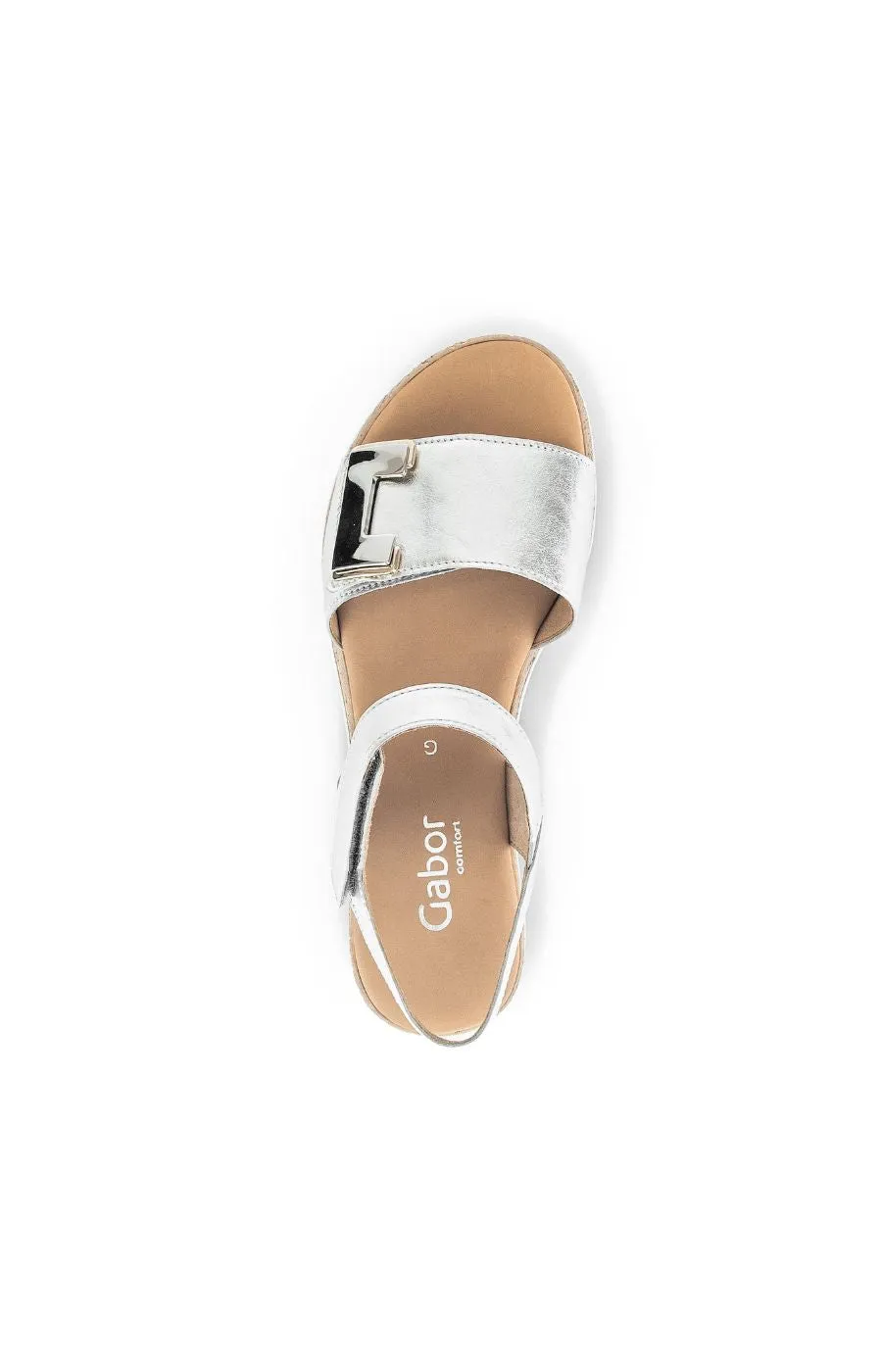 Gabor Slingback Sandal in Silver