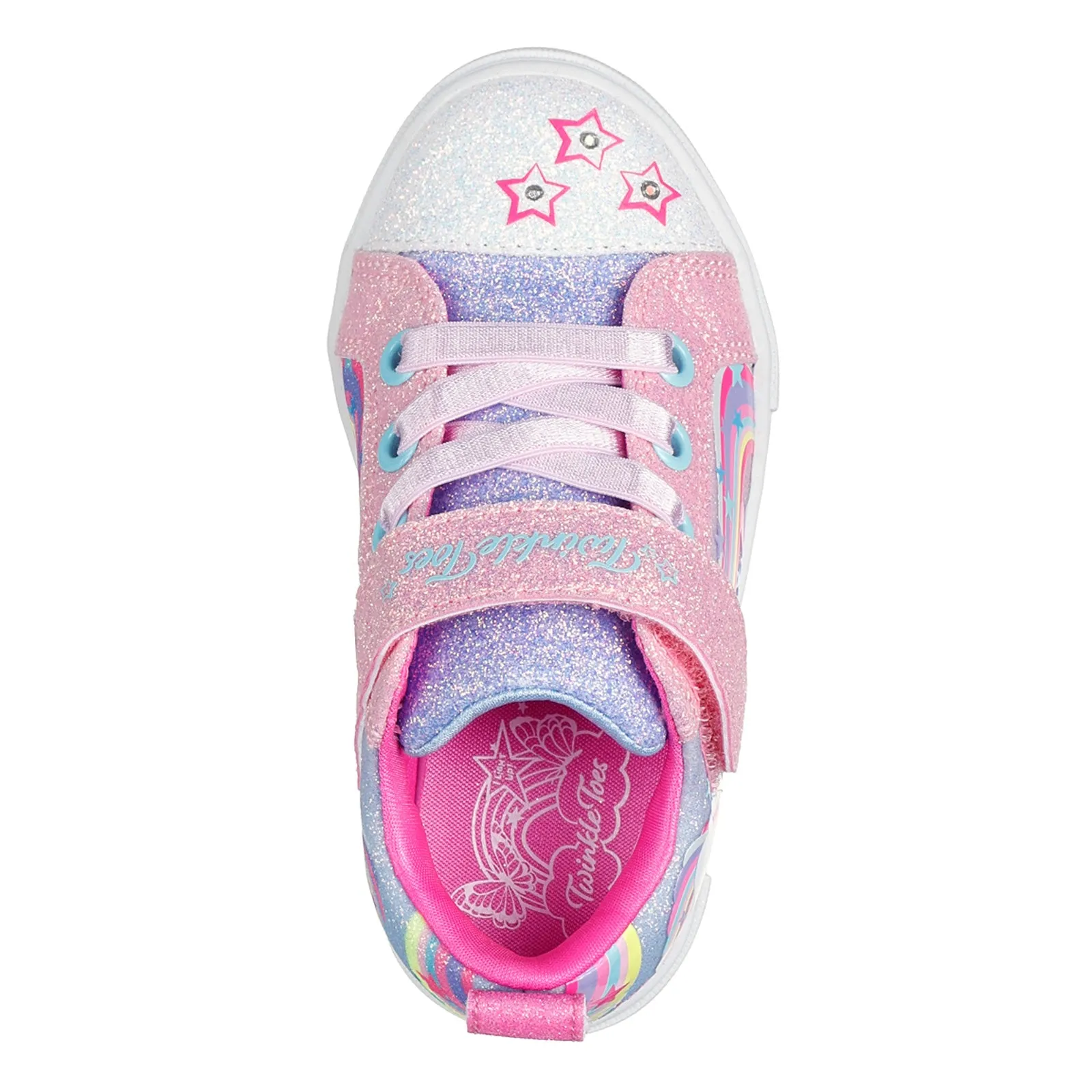 Girl's Skechers, Twinkle Toes: Twinkle Sparks - Whimsical Shimmer Sneaker - Toddler