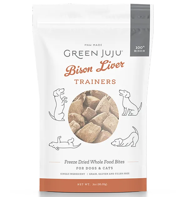 Green Juju Freeze-Dried Whole Food Bites Trainers - Bison Liver