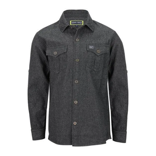 GREY PLAIN LONG SLEEVE SHIRT