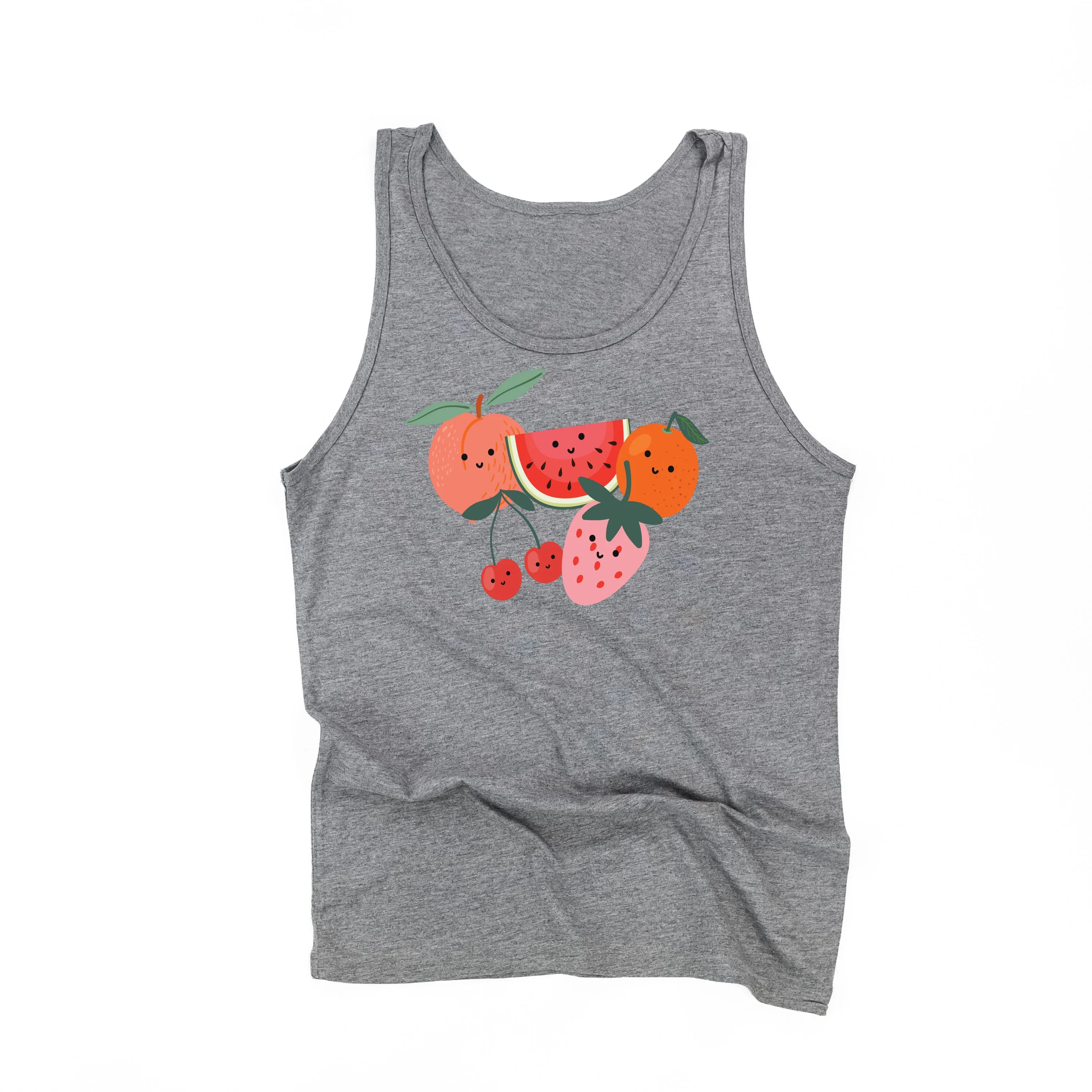 Group of Smiley Fruit - Unisex Jersey Tank