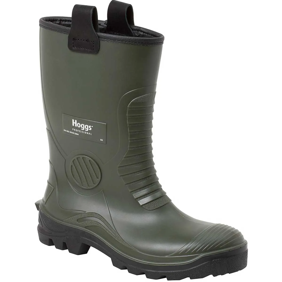 HOGGS OF FIFE Aqua Tuff Safety Rigger Wellingtons - Mens - Green