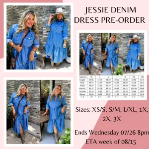 Jessie Denim Dress Pre-Order