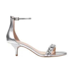 JEWEL BADGLEY - Dash Kitten-Heel Evening Sandals