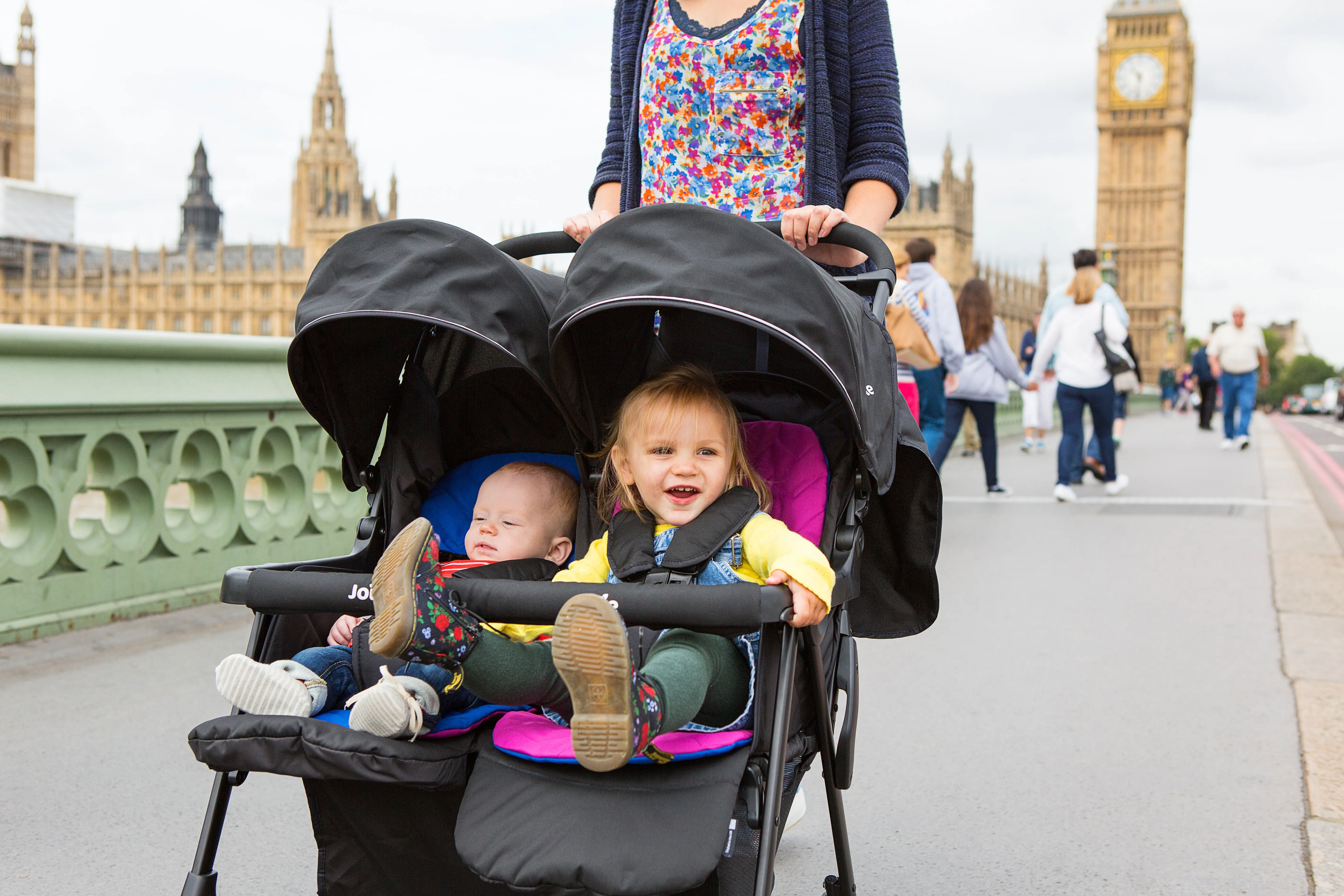 Joie Aire Twin Stroller - Rosy & Sea