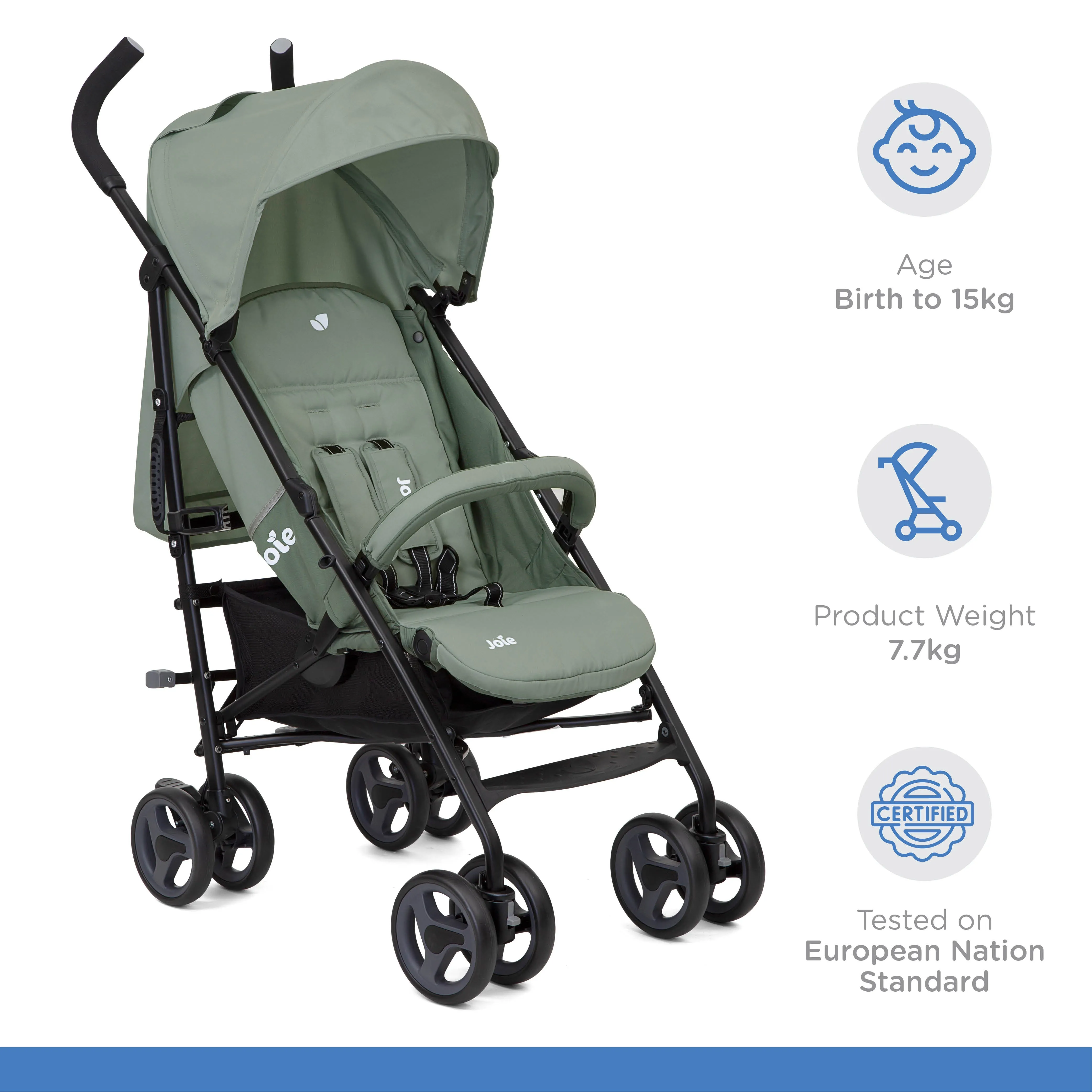 Joie Nitro Lx Stroller-Birth to 36months Distressed Box