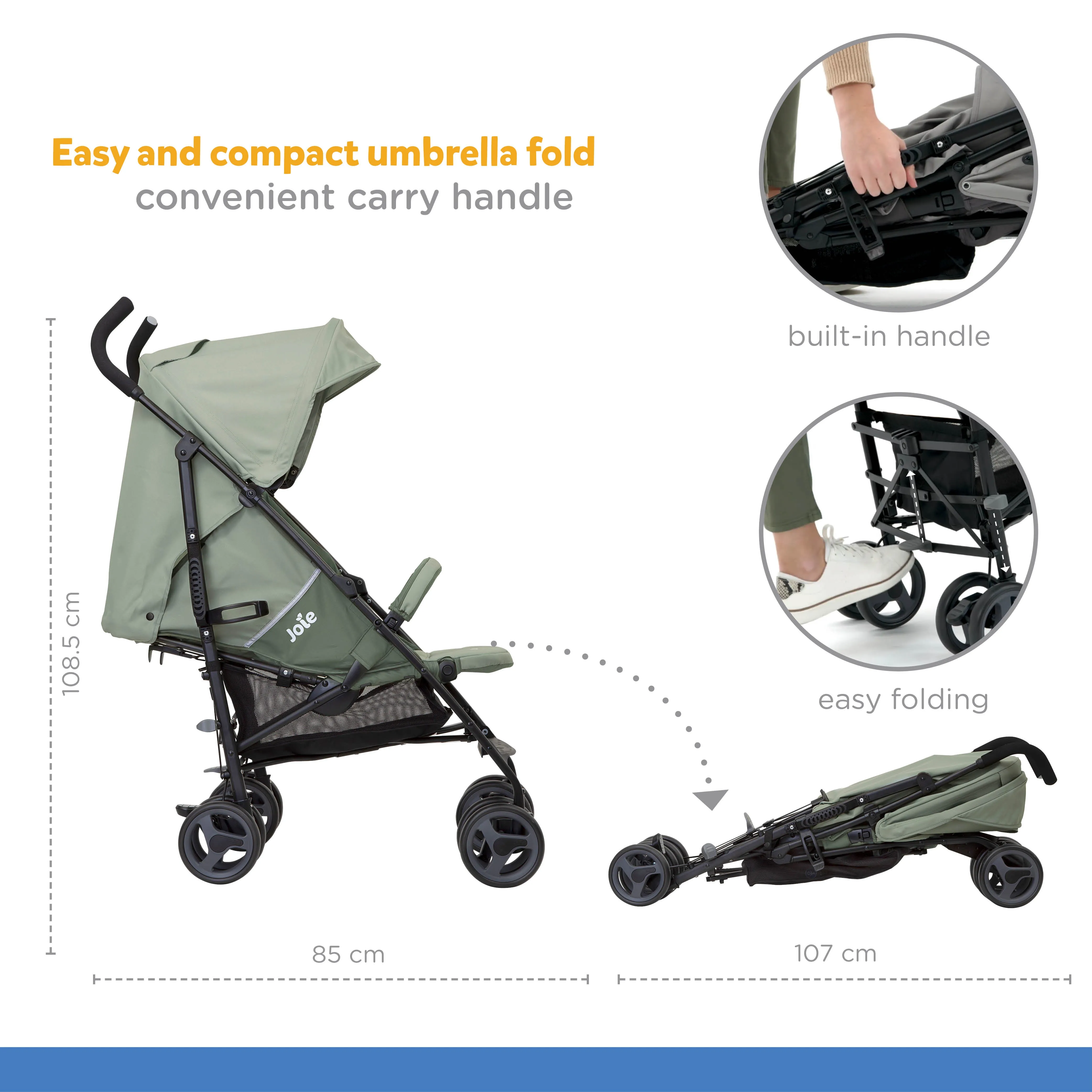 Joie Nitro Lx Stroller-Birth to 36months