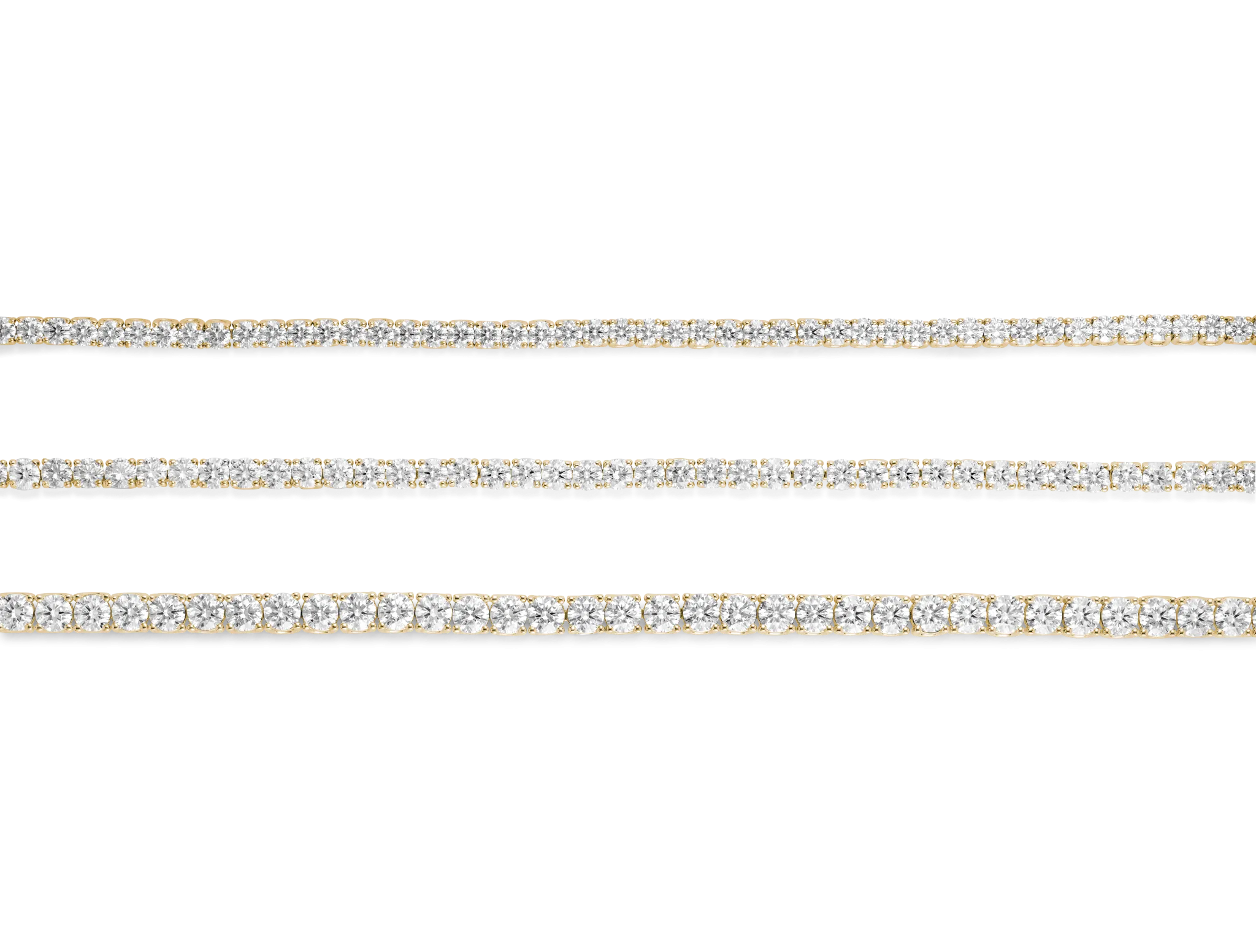 Lab-Grown Diamond Large Tennis Bracelet - E-F color, 7" length | White