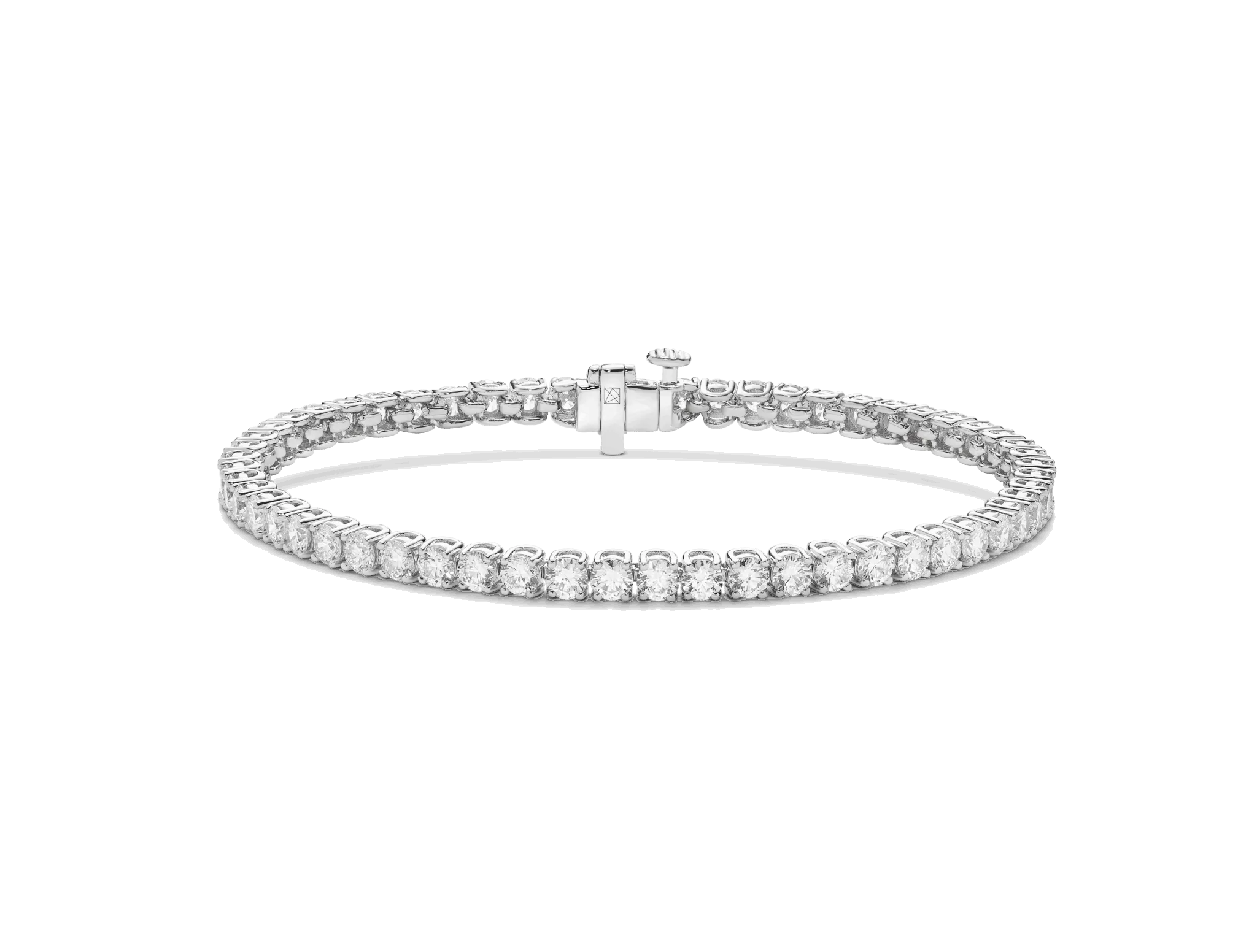 Lab-Grown Diamond Small Tennis Bracelet - E-F color, 6.5" length | White