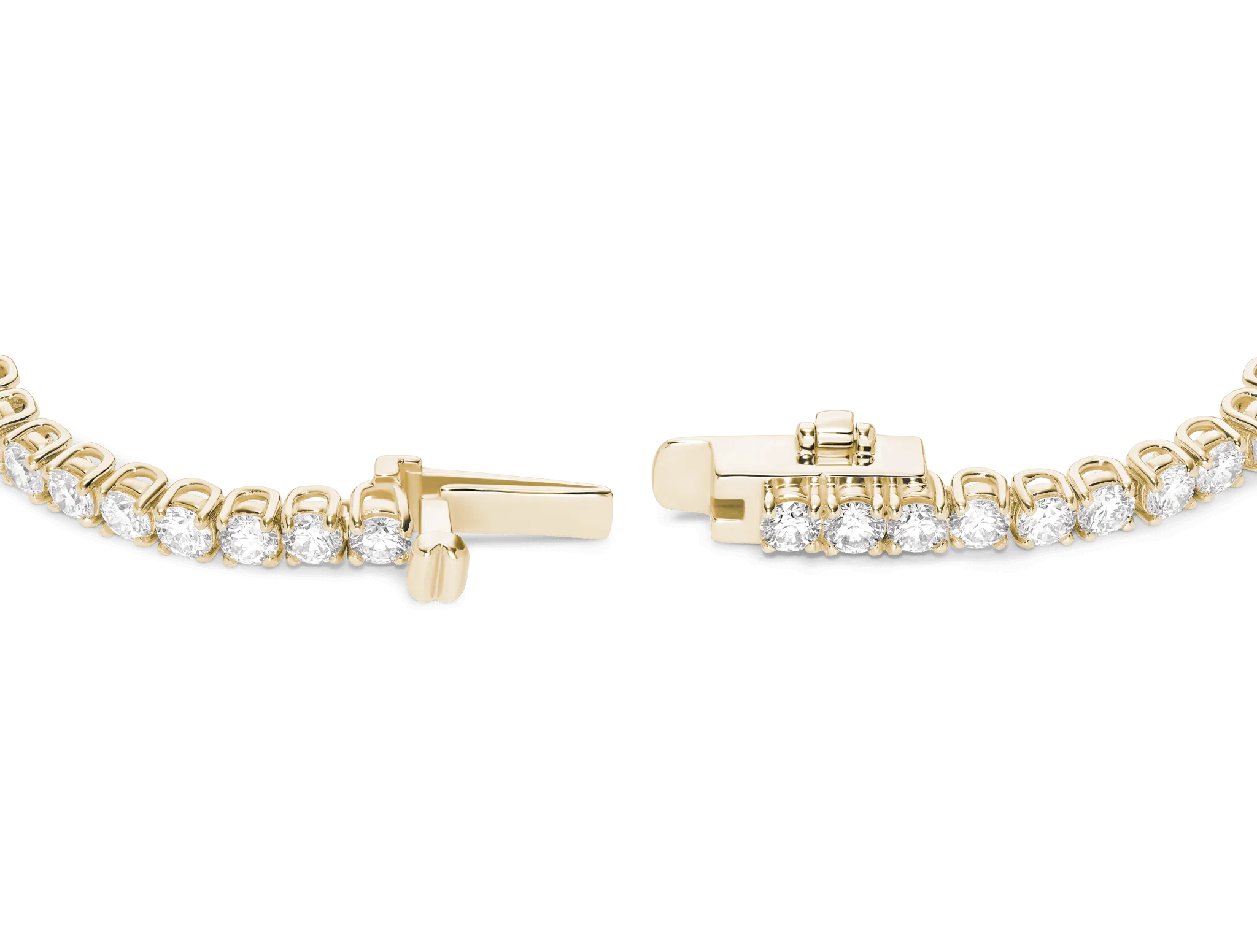 Lab-Grown Diamond Small Tennis Bracelet - E-F color, 7" length | White