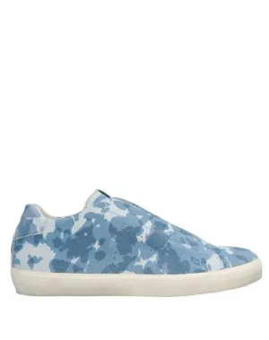 Leather Crown Man Low-tops & sneakers Pastel blue 10 UK