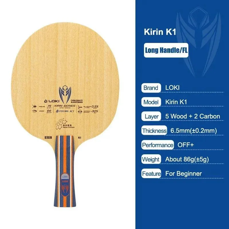 LOKI Kirin K1 Nano Carbon 7-Ply Table Tennis Blade OFF 