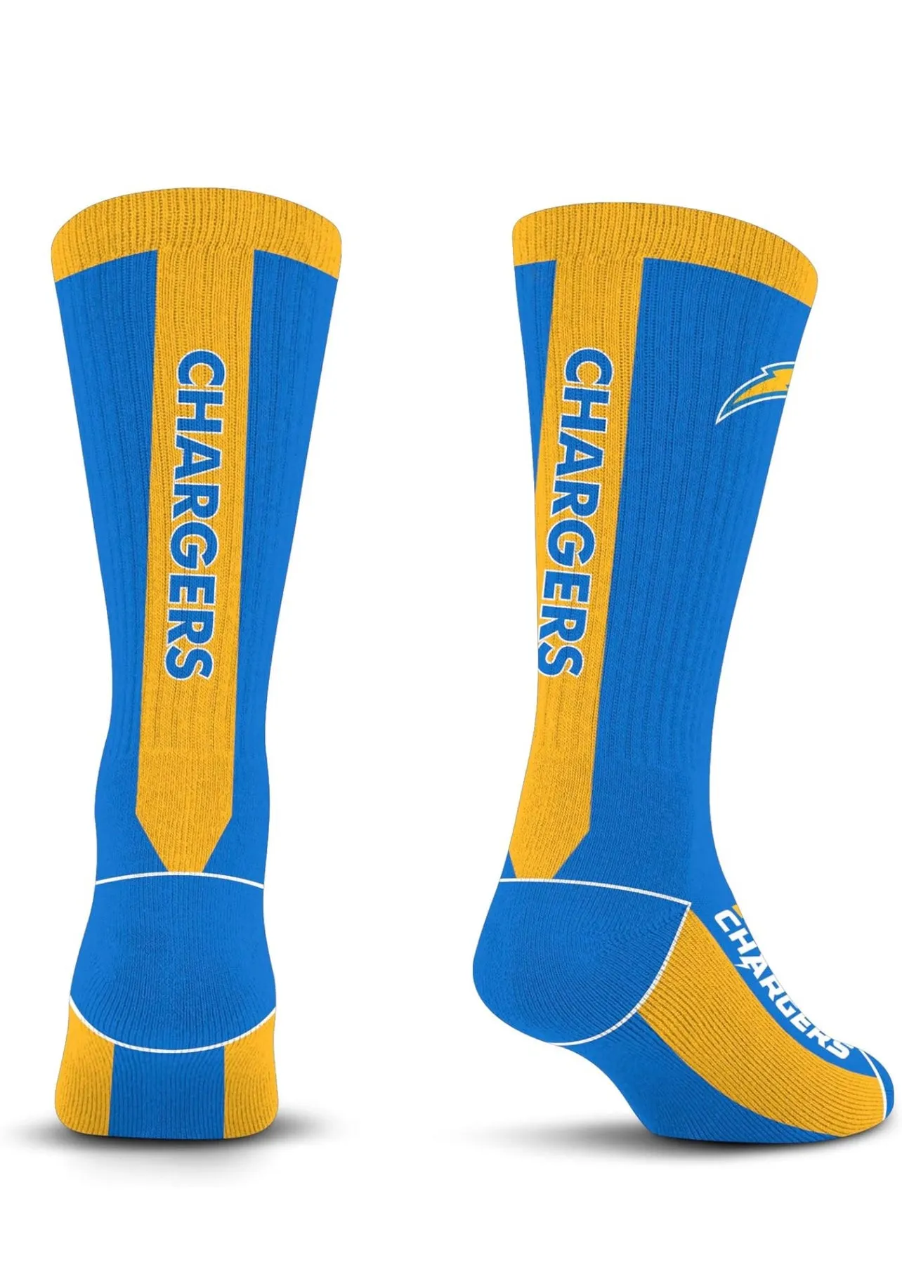 Los Angeles Pro Football Socks Adult Team Logo and Colors Large Crew Sport Socks Footwear for Men and Women Game Day Apparel