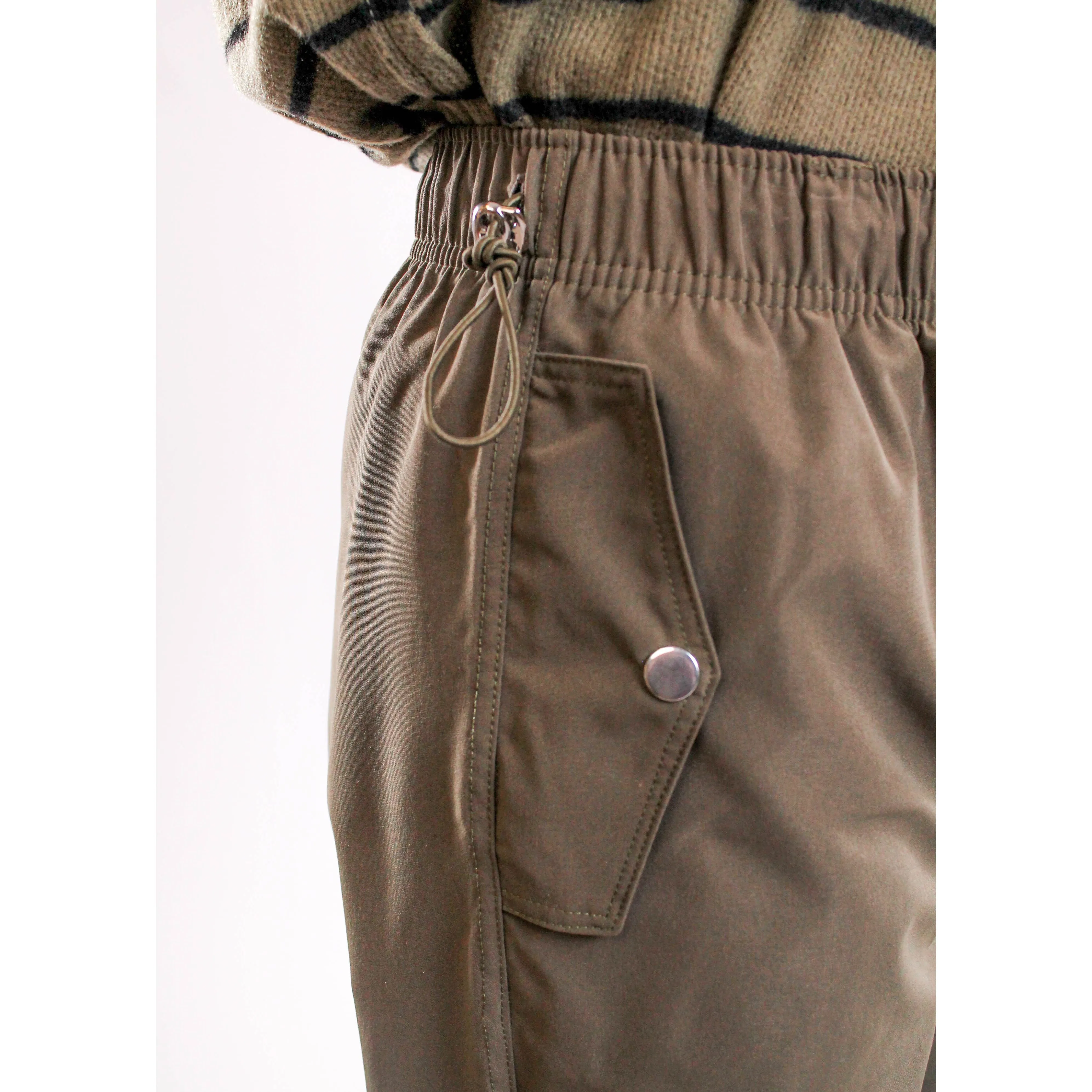 Love Poem Parachute Cargo Pant with Toggle Drawstring