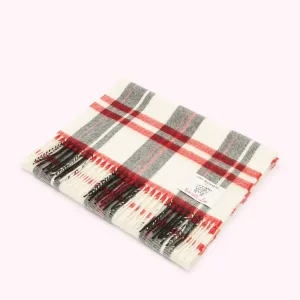 LULU TARTAN LARGE WOOL SCARF