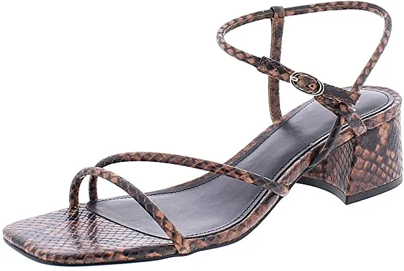 MARC FISHER - JINY 2 LEATHER SANDALS **FREE SHIPPING**