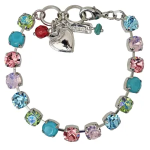 Mariana "Summer Fun" Rhodium Plated Must-Have Everyday Crystal Tennis Bracelet, 4252 37112ro