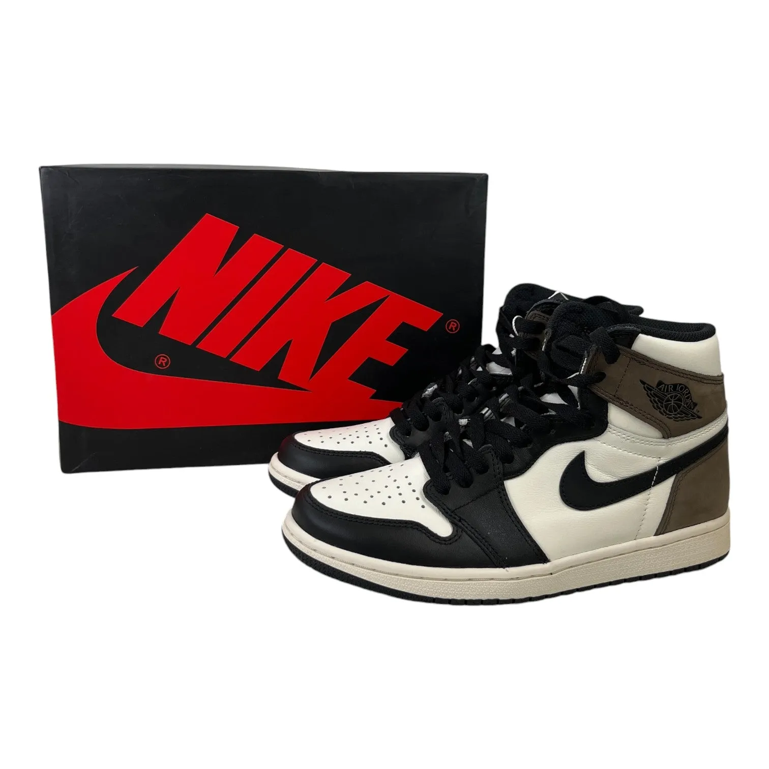 Men's Air Jordan 1 "Mocha" High Trainers White Size EU 40.5 / UK 6.5