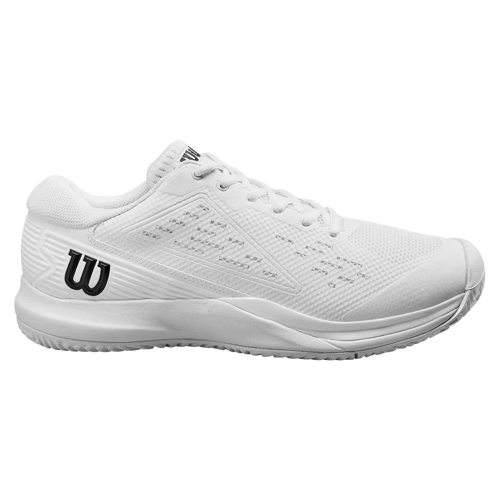 Men's Rush Pro Ace Wide Tennis Shoes White and Black