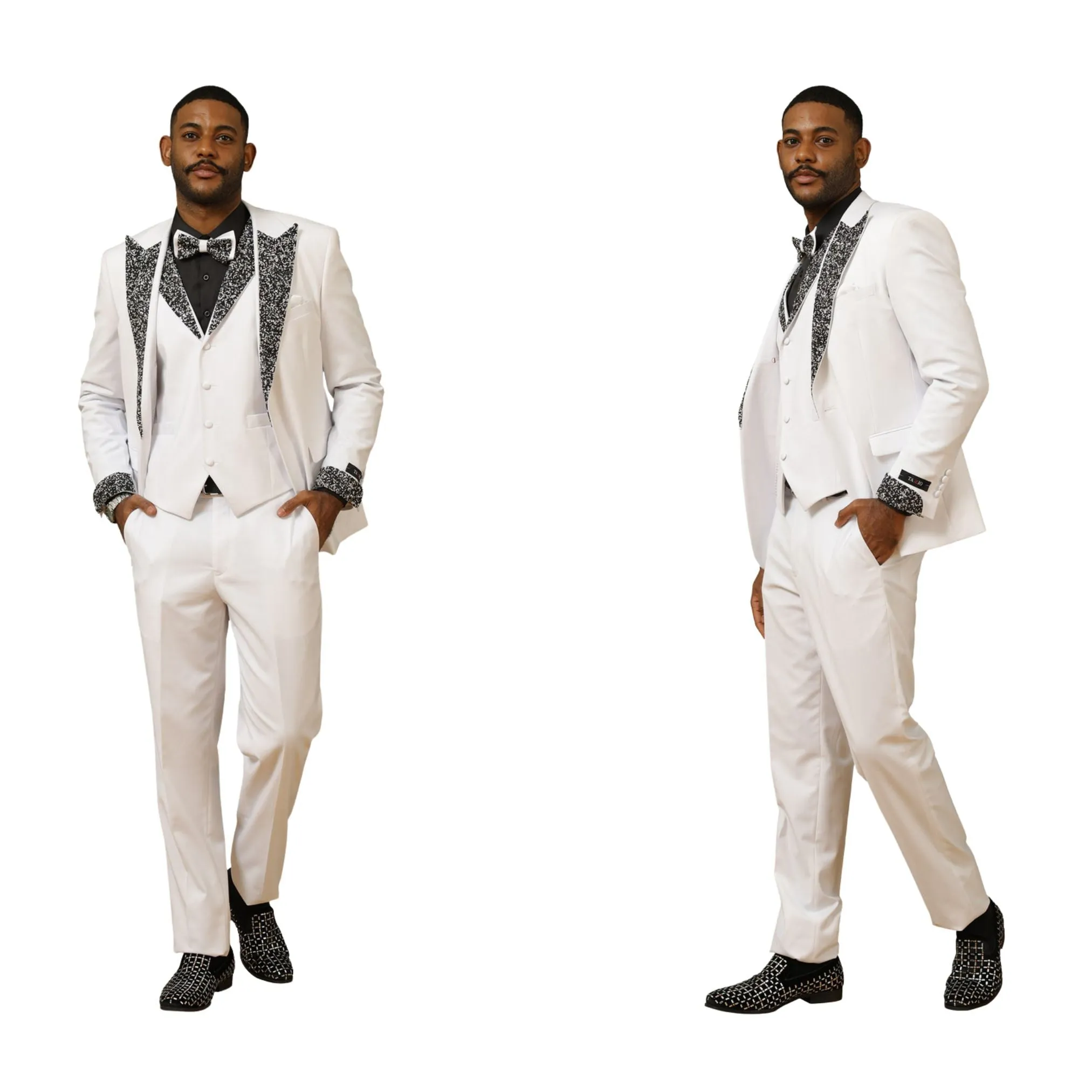 Men’s Sequin Lapel Three-Piece Prom Tuxedo – Perfect for Prom 2025