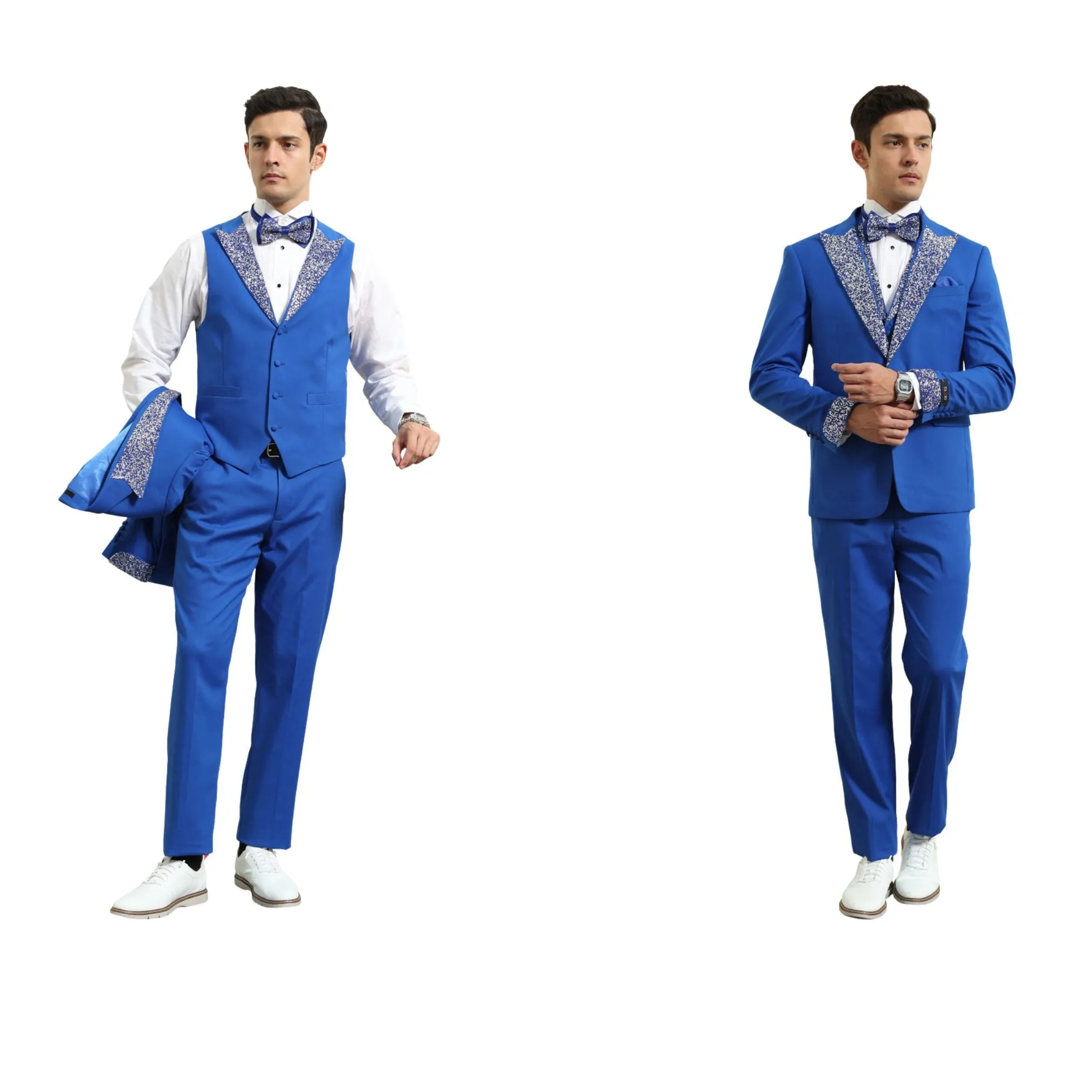 Men’s Sequin Lapel Three-Piece Prom Tuxedo – Perfect for Prom 2025