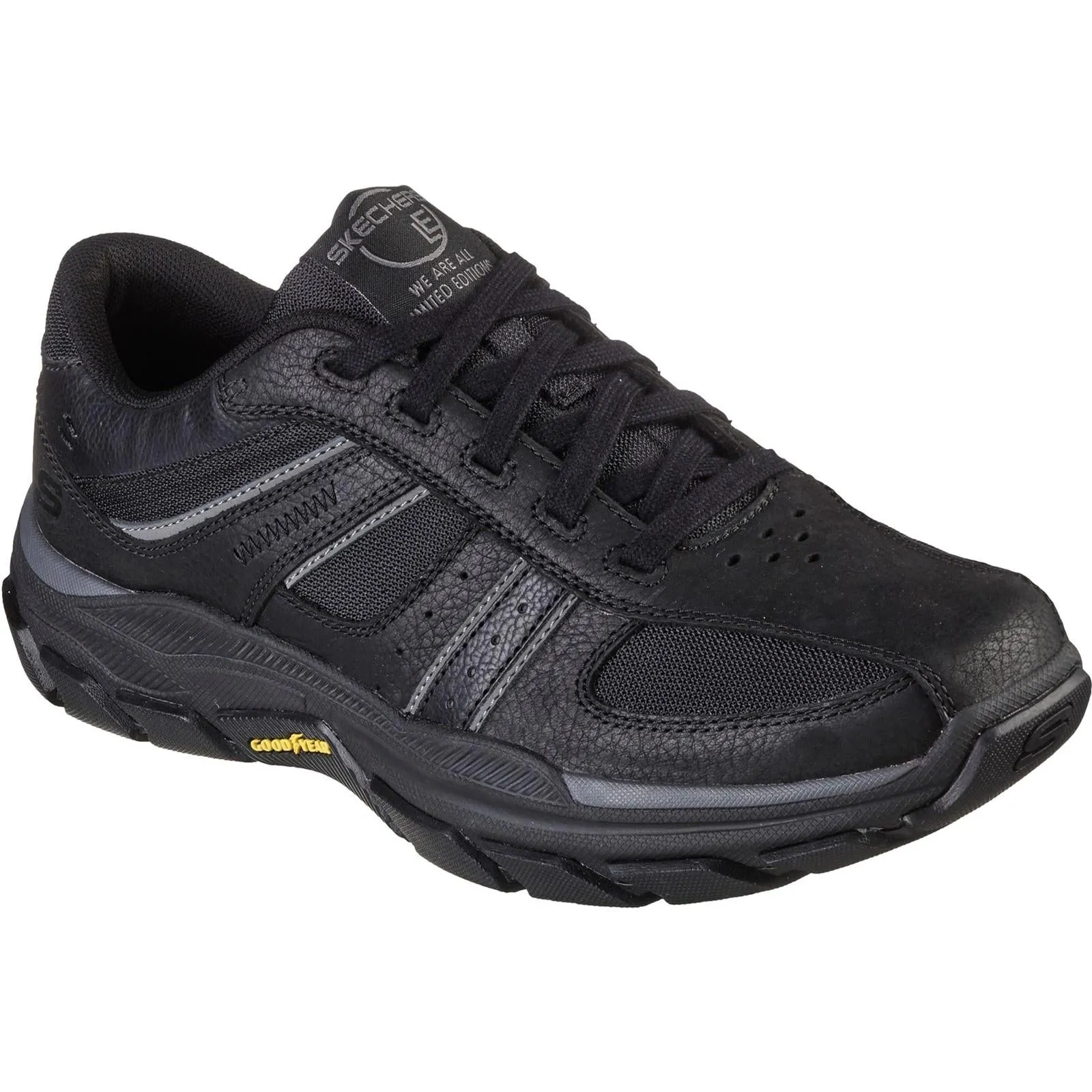 Men's Wide Fit Skechers 204330 Respected Lace Up Trainers