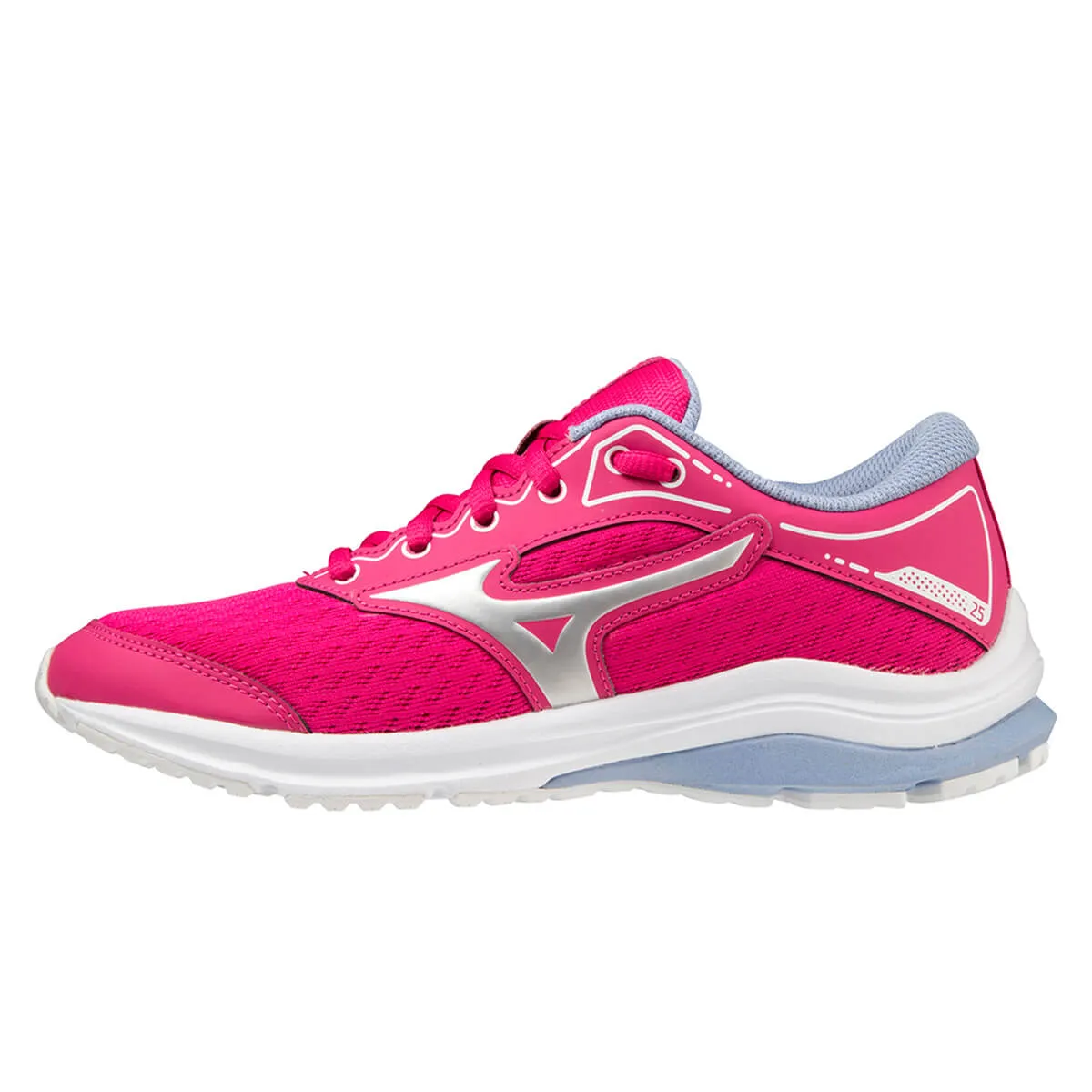 Mizuno Wave Rider 25 Junior | Ppeacock/silver/llustre