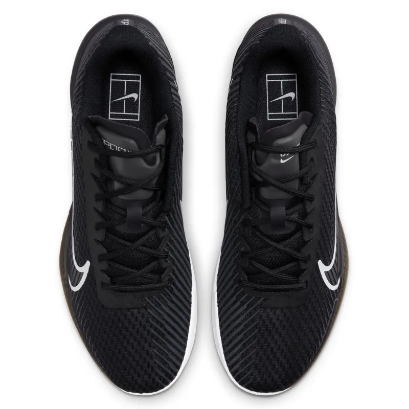 Nike Court Air Zoom Vapor 11 Men Hard Court Tennis Shoes - Black/White-Anchrite