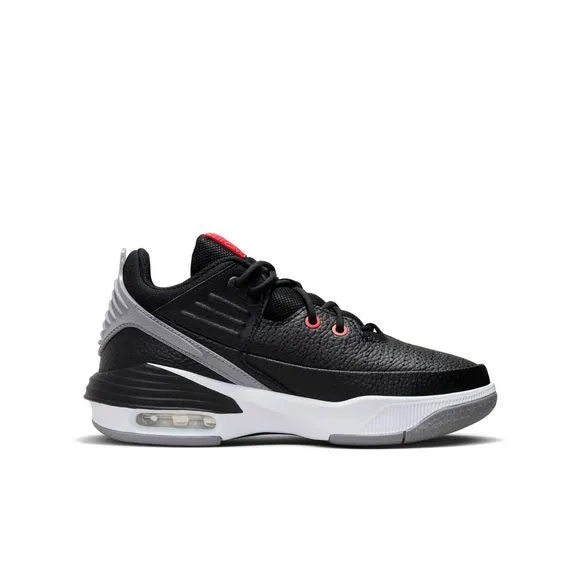 Nike Kid's Jordan Max Aura 5 Shoes - Black / University Red / White / Cement Grey