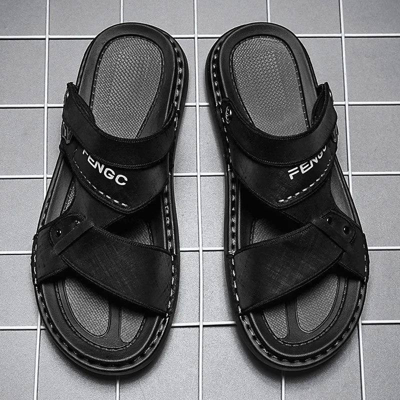 OCW Men Ankle Strap Comfy Walking Sandals Trendy Slides