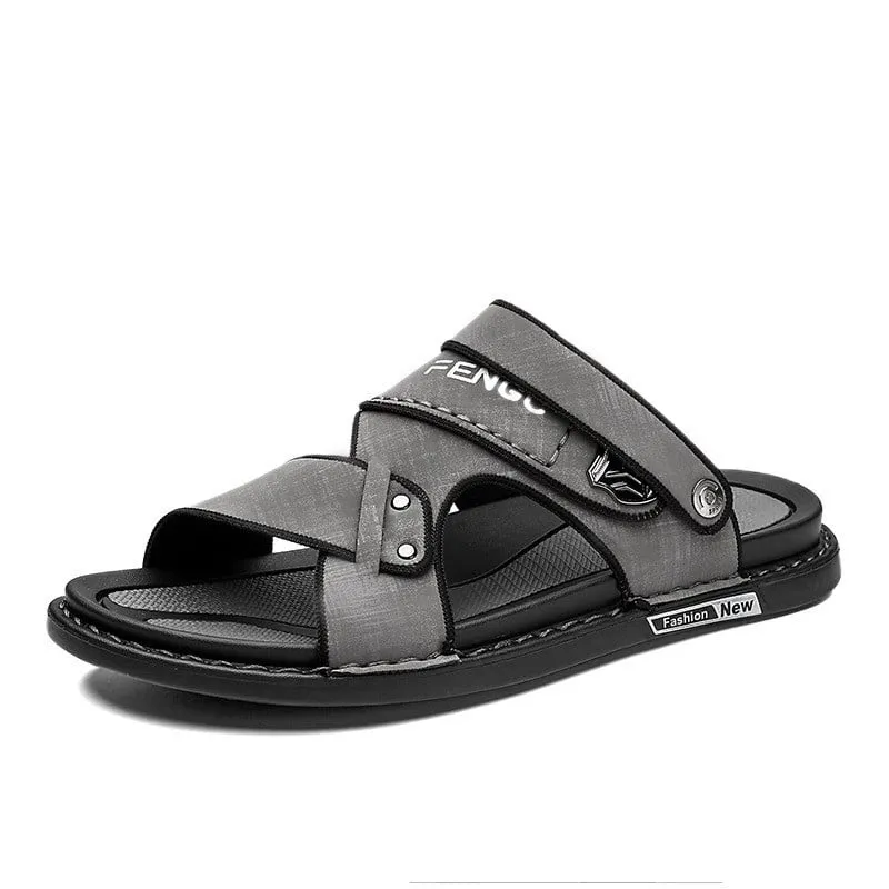 OCW Men Ankle Strap Comfy Walking Sandals Trendy Slides