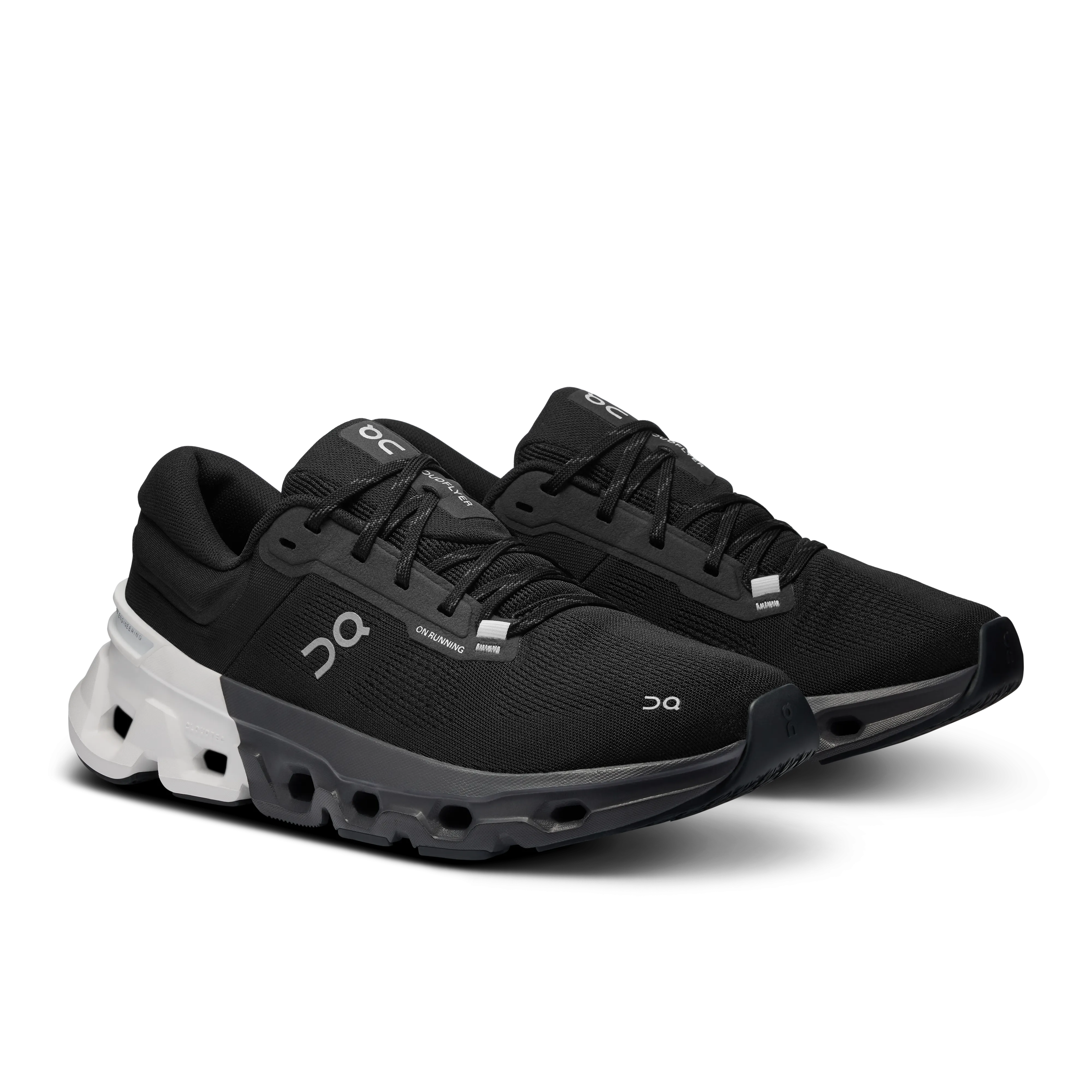 On Running Men's Cloudflyer 5 Shoes - Black / White