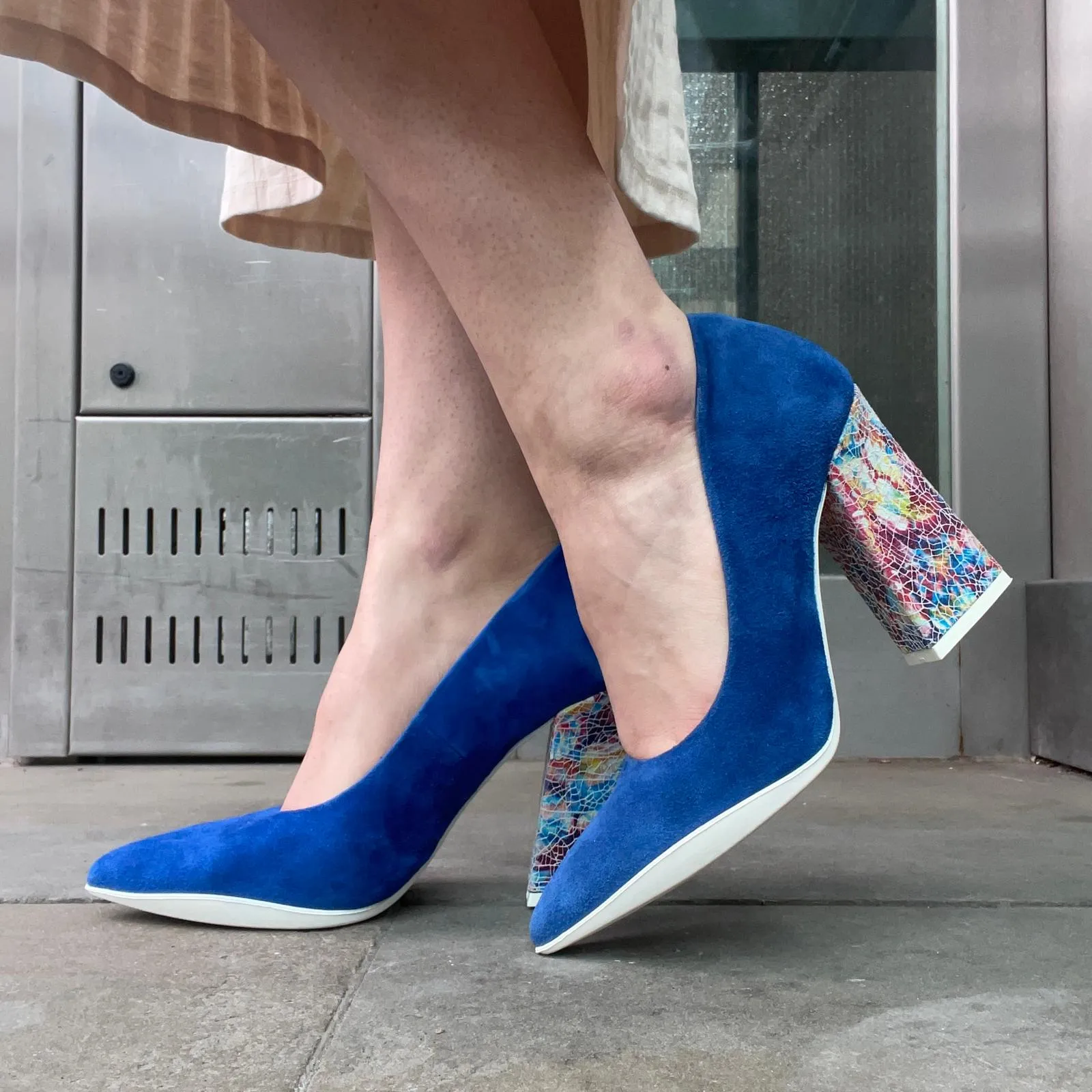 Pailette - Royal Blue High heel shoe