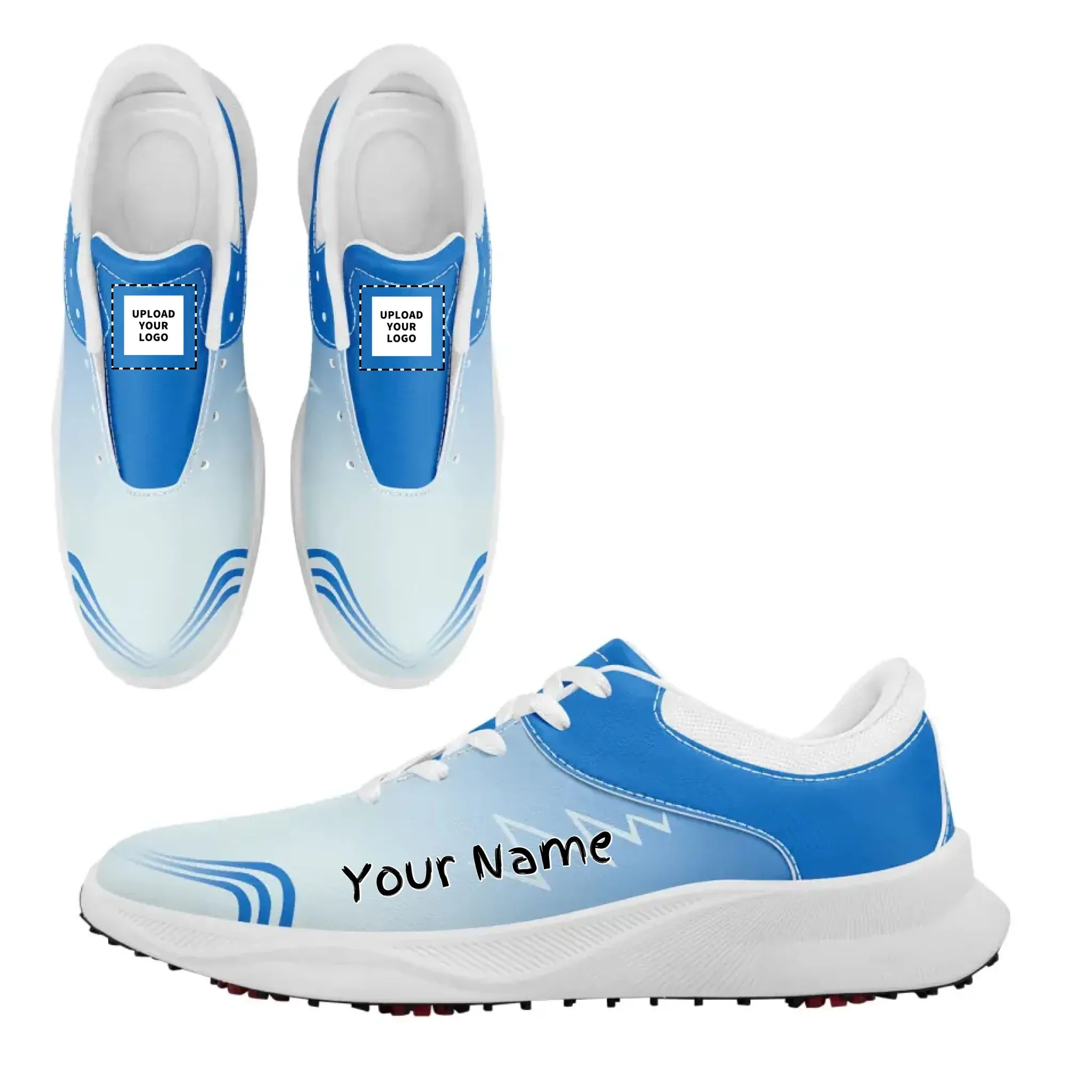 Personalized Golf Sneakers, Custom High-Quality Golf Shoes with Breathable Sole Holes, Stylish and Comfortable Unisex Golf Shoes