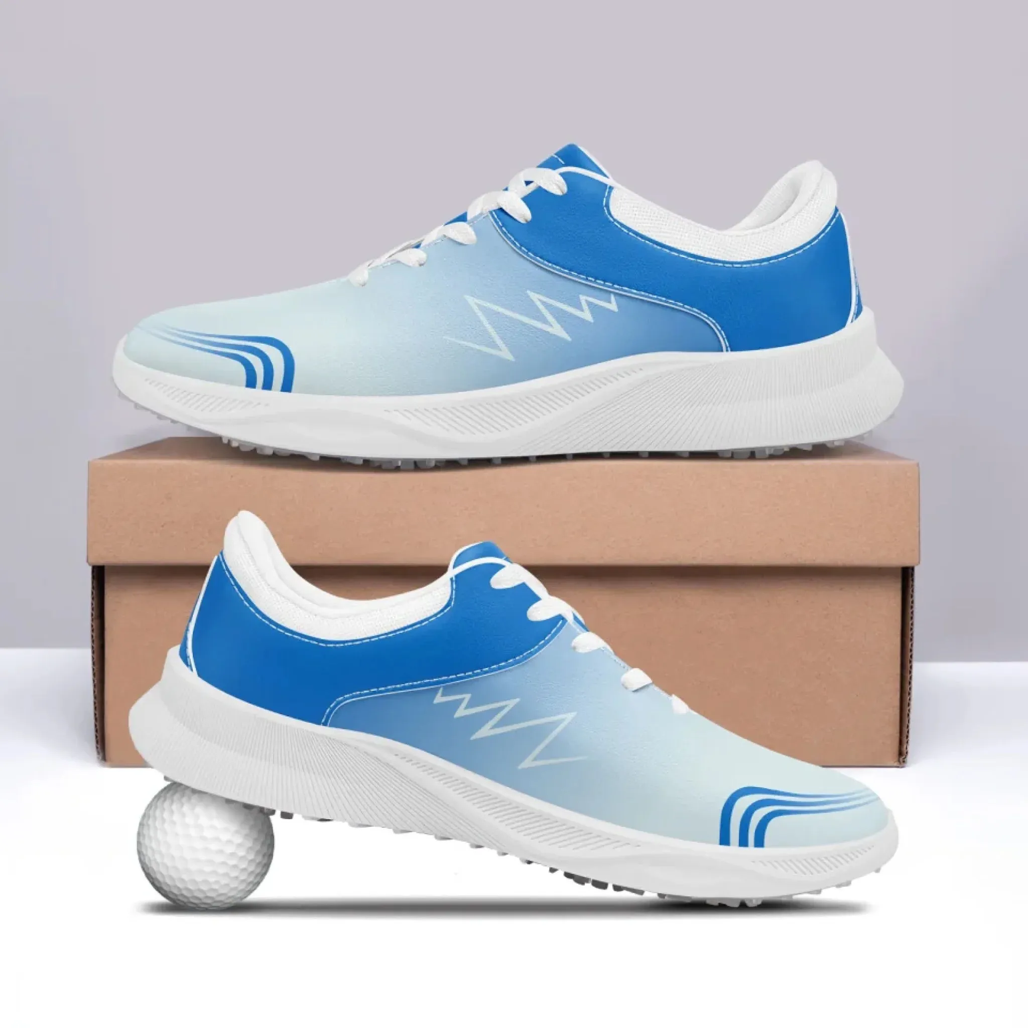 Personalized Golf Sneakers, Custom High-Quality Golf Shoes with Breathable Sole Holes, Stylish and Comfortable Unisex Golf Shoes