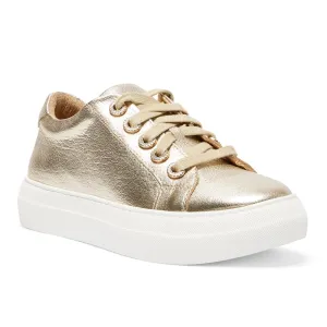 Prisila Sneaker in Gold Nappa Leather