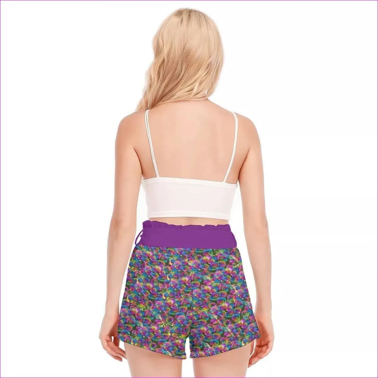 Psy-Rose Womens Bow Waist Shorts